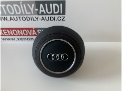 Airbag 2rychlostní Audi pošitý kůží (černá kůže, červená nit)